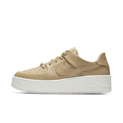 Nike air fashion force 1 sage low women's beige